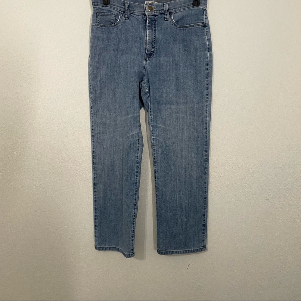 Lee Classic fit straight leg Blue Denim Jeans size 10 petite casual everyday - Picture 6 of 8